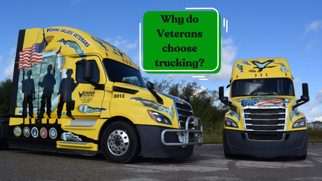 Why do Veterans choose trucking?